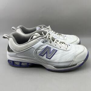 New Balance 806 Tennis Shoes Women Size 11 D Wide White Purple Comfort Sneakers‎